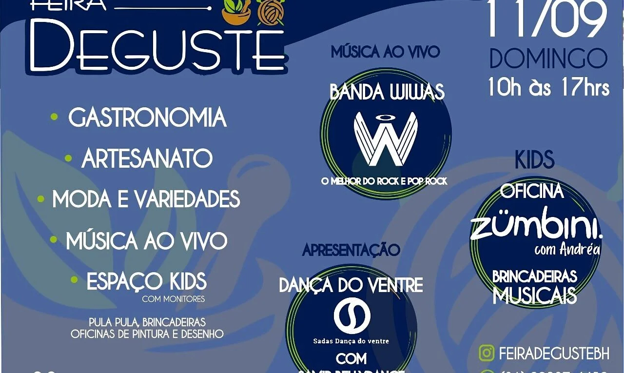 Feira Deguste -  Artesanato, gastronomia, moda, cosméticos, acessórios, chopp artesanal, drinks, e variedades