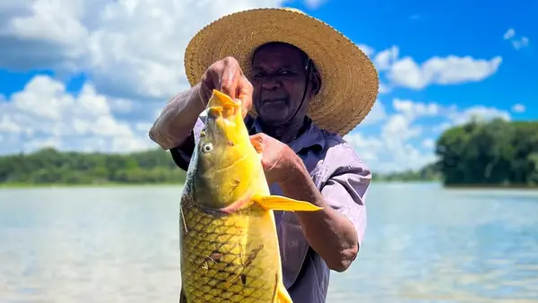 Peixe com mais de 1 metro é fisgado na Lagoa da Pampulha: 'Nunca tinha visto'!