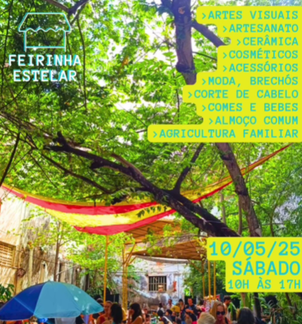 Feirinha Estelar. Uma edição especial para a Virada Sustentável BH em homenagem às Mães. Com um time de expositores, sarau, almoço comum...
