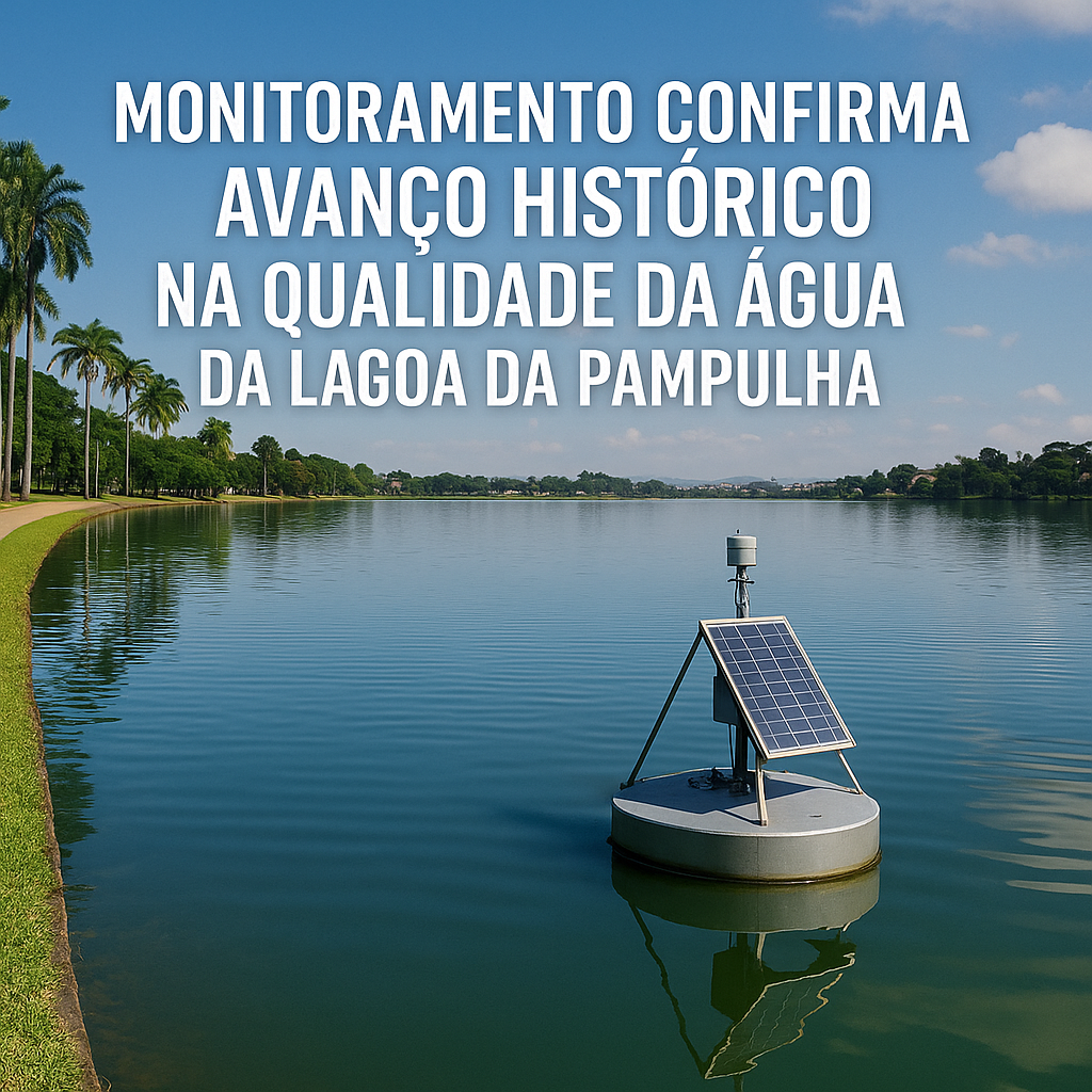 Monitoramento confirma avanço histórico na qualidade da água da Lagoa da Pampulha