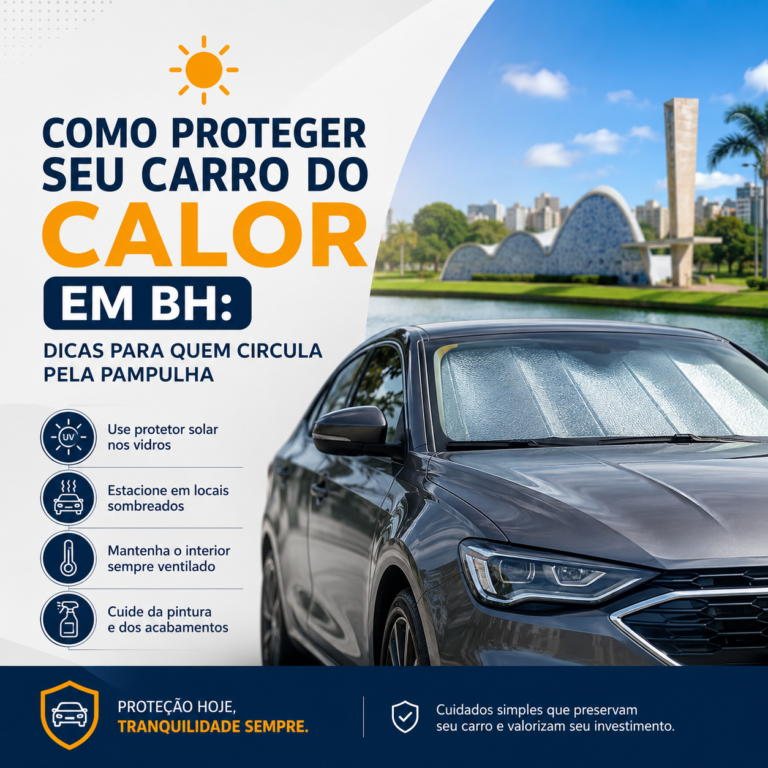 Como proteger seu carro do calor em BH dicas para quem circula pela Pampulha - Confort Film