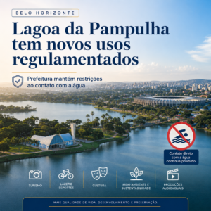 Prefeitura de Belo Horizonte regulamenta novos usos da Lagoa da Pampulha e mantém restrições ao contato com a água